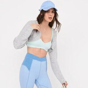 NWT‎ | For Love and Lemons Emery Cardigan Cropped Gray XXS